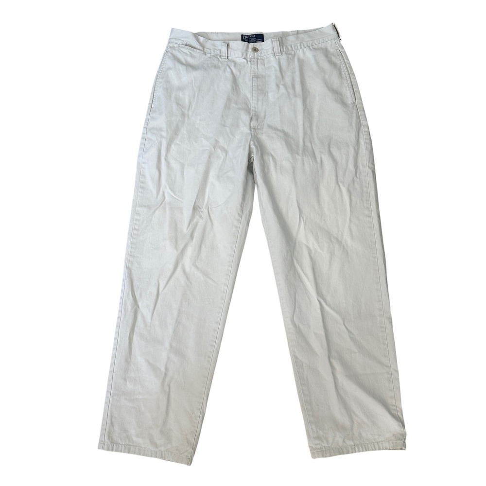 Polo Ralph Lauren Chino Pants Khaki Classic Fit Mens 36x34 Casual Relaxed Fit